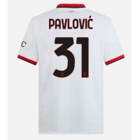 AC Milan Strahinja Pavlovic #31 Auswärtstrikot 2024-25 Kurzarm